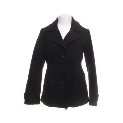 Pea coat (Black) from L.O.G.G by H&M Polyester, Wool, Viscose