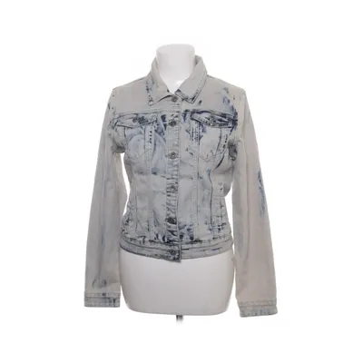 Jeansjacka (Blå, Vit) från Denim Bomull, Elastan, Polyester