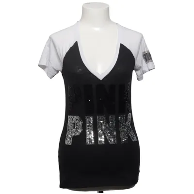 T-shirt (Svart, Vit) från Pink Victoria's Secret Bomull, Polyester