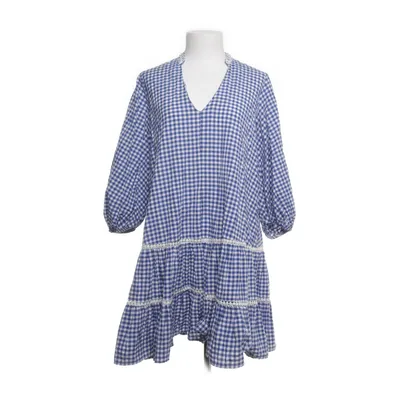 Kjole (Blå, Hvid) fra Koton Bomuld, Elastan, Polyester