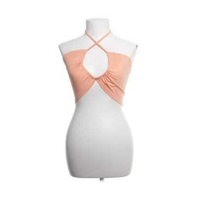 Crop Top (Orange) von Shein Polyester, Elasthan