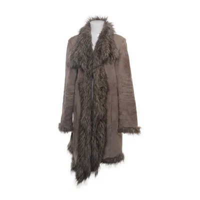 Shearlingjacka (Brun) från Patrizia Dini Akryl, Skinn, Polyester