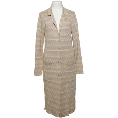 Strickjacke (Beige) von Rino & Pelle Metallfaser, Viskose