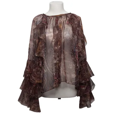 Blouse (Brown, Multicolored) from Garconne Polyester
