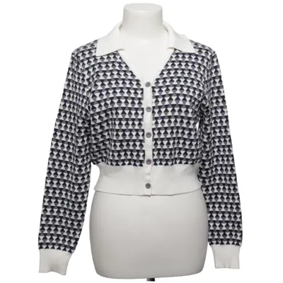 Cardigan (Hvid, Blå, Grå) fra Glinder Akryl, Viscose