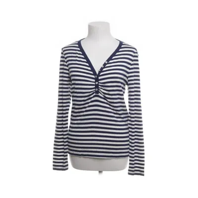 Henley shirt (Blauw, Wit) van Morgan de Toi Elastaan, Viscose