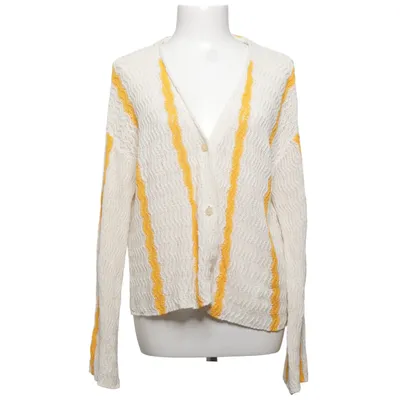 Strickjacke (Weiß, Gelb) von H&M Trend Baumwolle