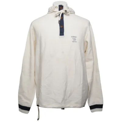 Capuchon sweater (Wit, Blauw) van Ivanhoe Elastaan, Polyamide, Wol