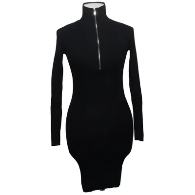 Jurk met col (Zwart) van Review Polyamide, Polyester, Viscose