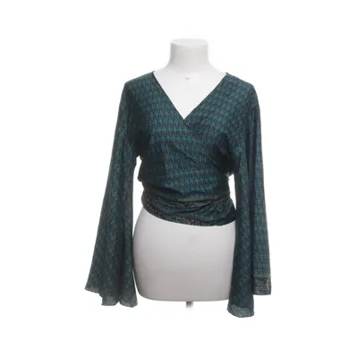 Wikkeltop (Petrol, Meerkleurig) Polyester, Zijde