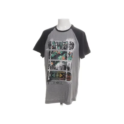 T-shirt (Black, Gray) from Skate Nation Cotton, Polyester