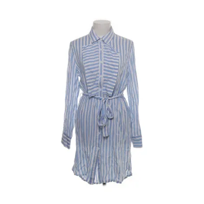 Skjortklänning (Blå, Vit) från Kilky Viskos