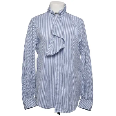 Knytblus (Blå, Vit) från Ralph Lauren Bomull