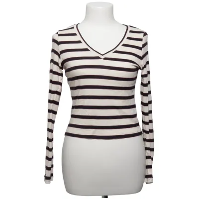 Langarmshirt (Weiß, Blau) von Subdued Baumwolle, Elasthan