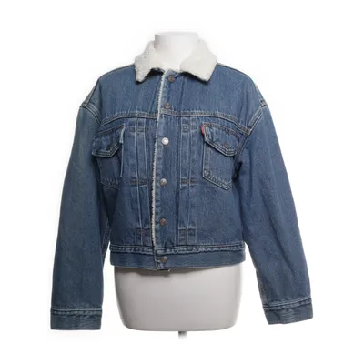 Gevoerde spijkerjas (Blauw) van Levi Strauss & Co Imitatiebont, Hennep, Katoen