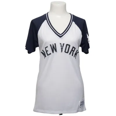 T-shirt (Weiß, Blau) von Pink Victoria's Secret Polyester