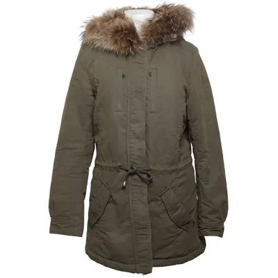 Parka (Green) from IQ+ Berlin Acetate, Cotton, Polyamide, Polyester