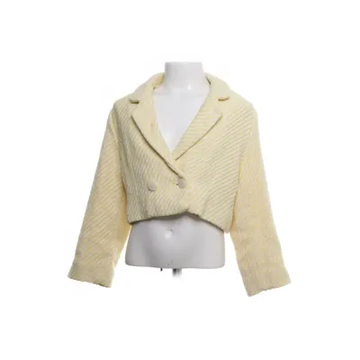 Blazer (Geel, Wit) van Zara Katoen