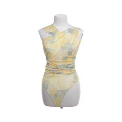 Swimsuit (Yellow, Gray) from Zara Elastane, Polyester