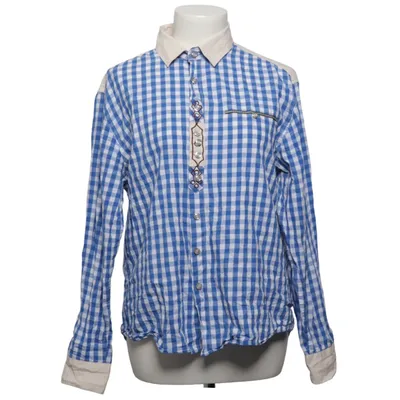 Chemise (Bleu, Blanc) de Coofandy Coton, Polyester