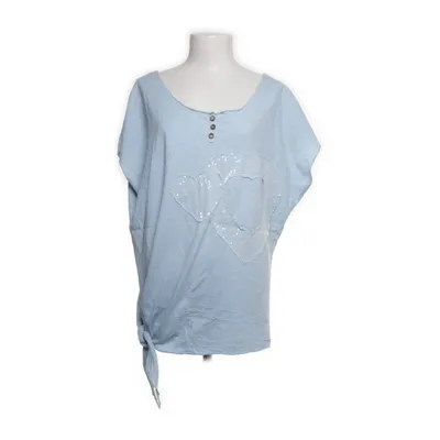 Top (Blau) Baumwolle, Elasthan