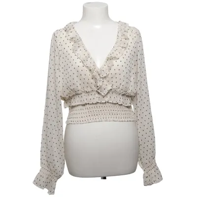 Blus (Vit, Svart) från Bik Bok Återvunnen polyester