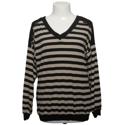 Sweater (Sort, Beige) fra Elite Bomuld, Elastan