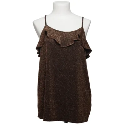 Top (Glitter Frill Singlet) van Contrast Elastaan, Polyamide