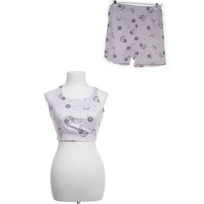 Pyjamasz (Lilla, Sort) fra About You Elastan, Polyester