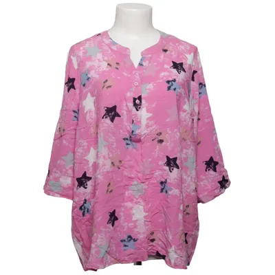 Bluse (Pink, Flerfarvet) fra Janina Curved Viscose