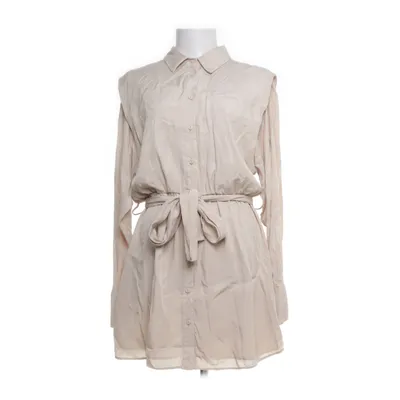 Skjortklänning (Beige) från Dilvin Basic Lyocell, Polyester, Ull, Viskos