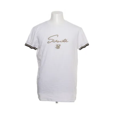 T-shirt (Vit) från SikSilk Bomull, Elastan