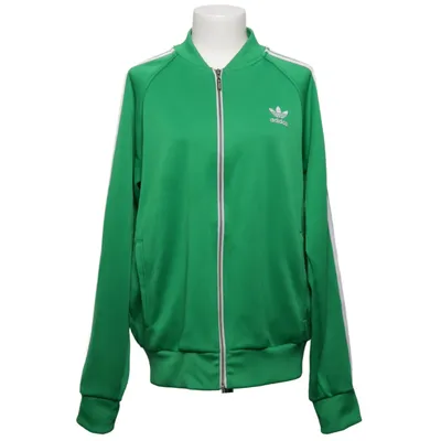 Sports jacket (Green, White) from Adidas Originals Cotton, Polyester