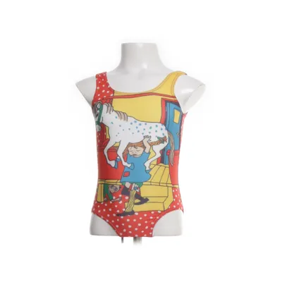 Swimsuit (Red, Multicolored) from Pippi Långstrump by Martinex Elastane, Polyester