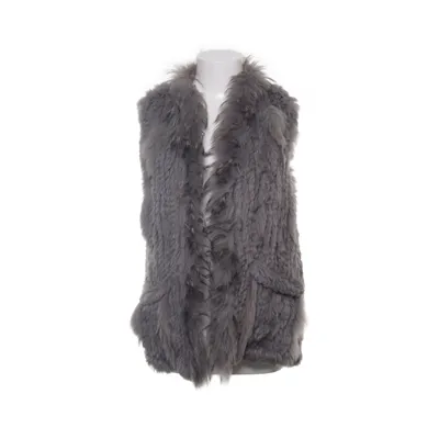 Pälsväst (Grå) från Oakwood Bomull, Kaninpäls