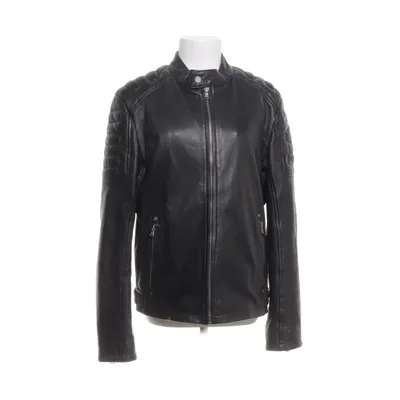 Leather jacket (Black) from Freaky Nation Cotton, Polyester, Leather