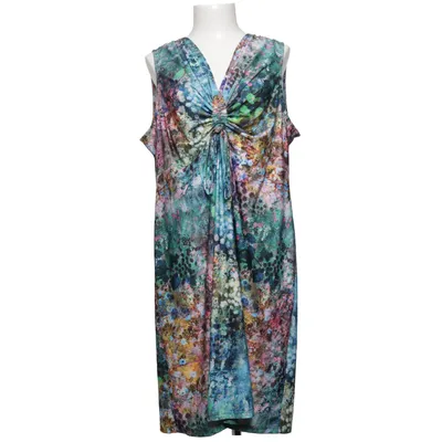 Klänning (Blå, Flerfärgad) från Mingel Elastan, Polyester