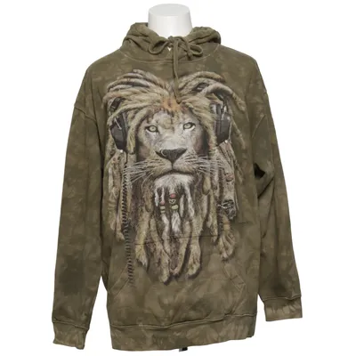 Capuchon sweater (Groen) van The Mountain Katoen, Polyester