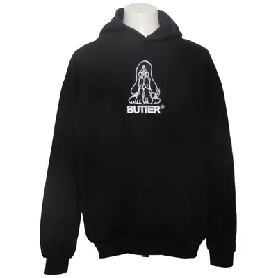 Capuchon sweater (Zwart) van Buttergoods Katoen, Polyester