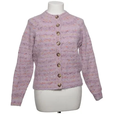 Cardigan (Violet, Multicolore) de La Maille Sézane Laine d'alpaga, Coton, Polyamide