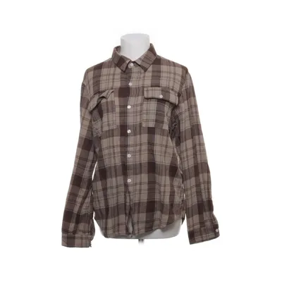 Chemise en flanelle (Marron, Beige) de Romwe Polyester