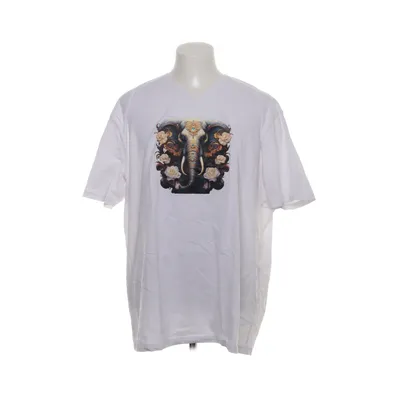 T-shirt (Vit, Flerfärgad) från Basics Bomull
