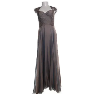 Evening gown (Brown) from La Femme Polyester
