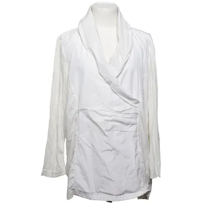 Wrap blouse (White) from Gina Laura Collection Cotton, Elastane, Polyester