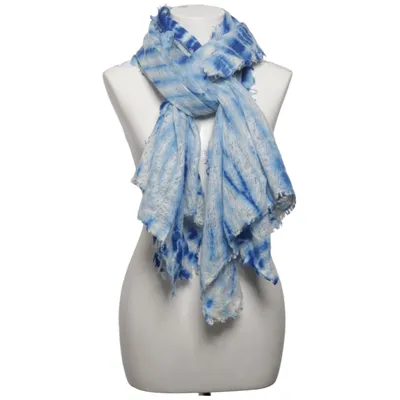 Sjaaltje (Blauw, Wit) van Pur Schoen Kasjmier