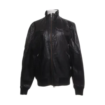 Läderjacka (Svart) från Jack & Jones Skinn, Polyester