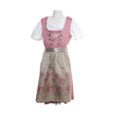 Dirndl (Pink, Multicolored) from Isar-Trachten Cotton, Polyester