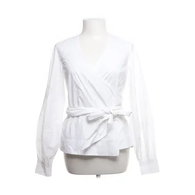 Wikkelblouse (Wit) van Ganni