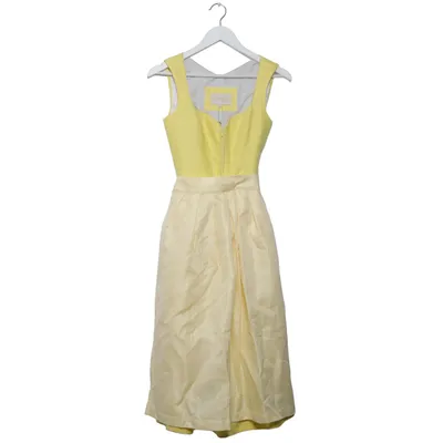 Dirndl (Yellow) from Alpen Herz Cotton, Linen, Silk