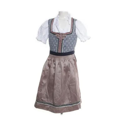 Dirndl (Wit, Meerkleurig) van Krüger Katoen, Polyester